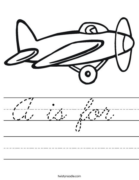 Prop Airplane Worksheet