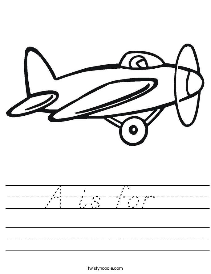 A is for  Worksheet