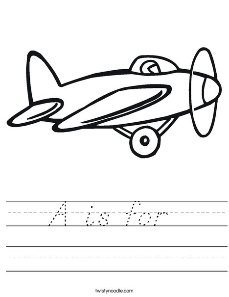 Prop Airplane Worksheet