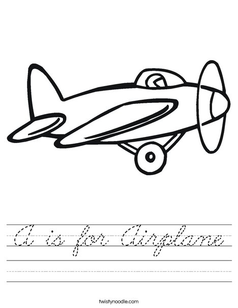 Prop Airplane Worksheet