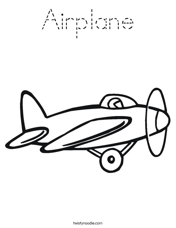 Airplane Coloring Page