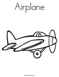 Airplane Coloring Page