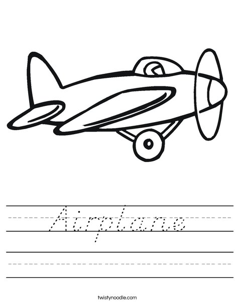 Prop Airplane Worksheet