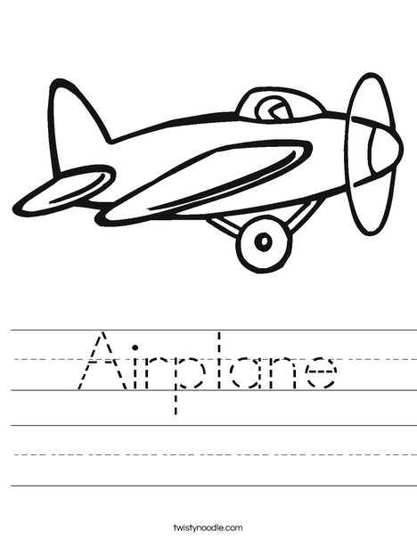 Prop Airplane Worksheet