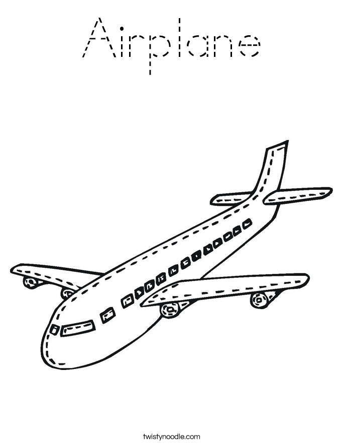 Airplane Coloring Page