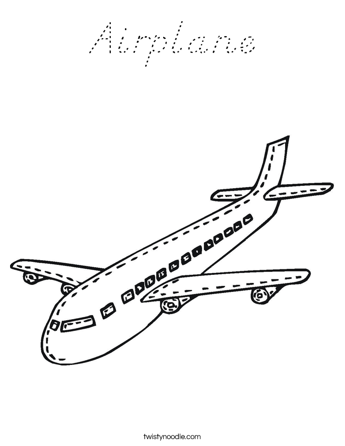 Airplane Coloring Page