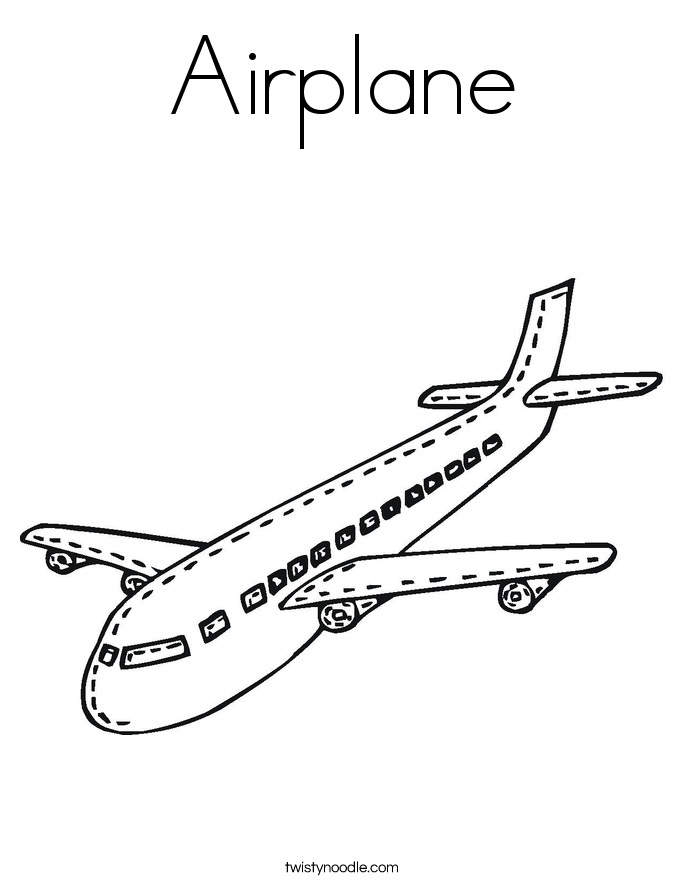 Airplane Coloring Page