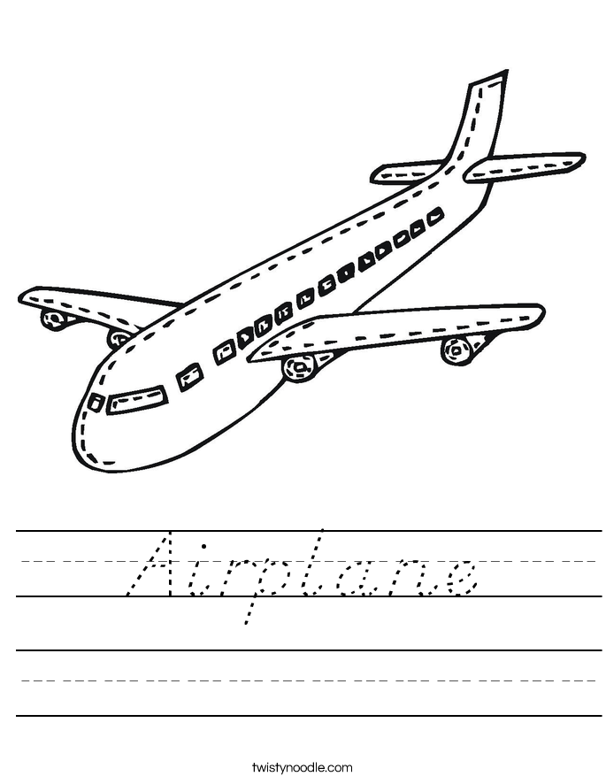 Airplane Worksheet