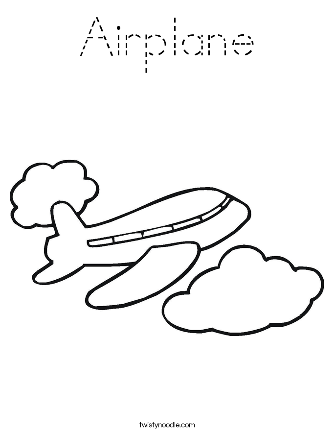 Airplane Coloring Page