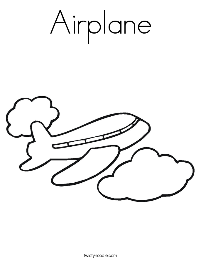 Airplane Coloring Page