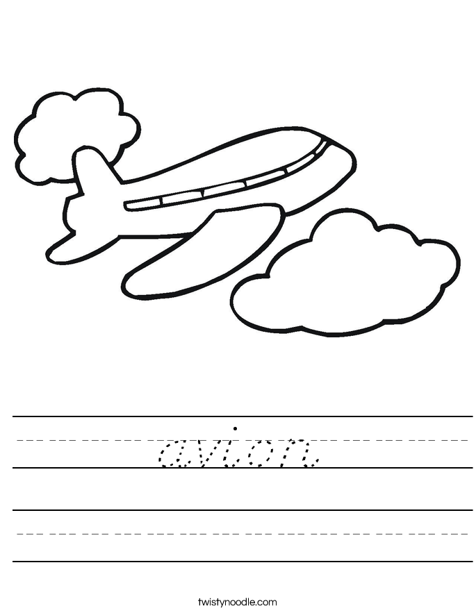 avion Worksheet