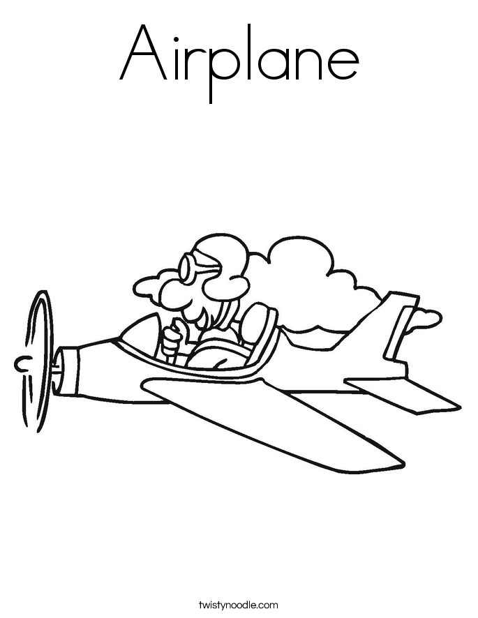 Airplane Coloring Page