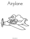 Airplane Coloring Page