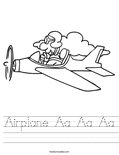 Airplane Aa Aa Aa Worksheet