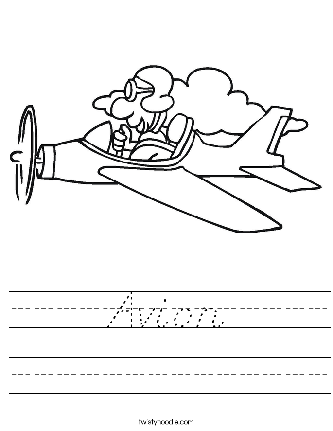 Avion Worksheet