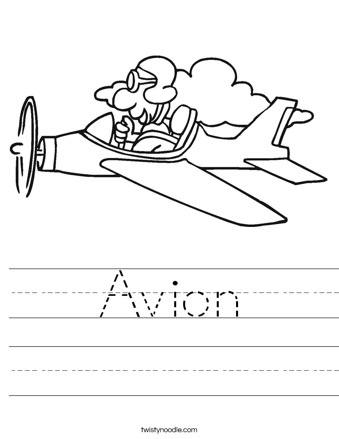 Avion Worksheet