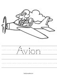 Avion Worksheet