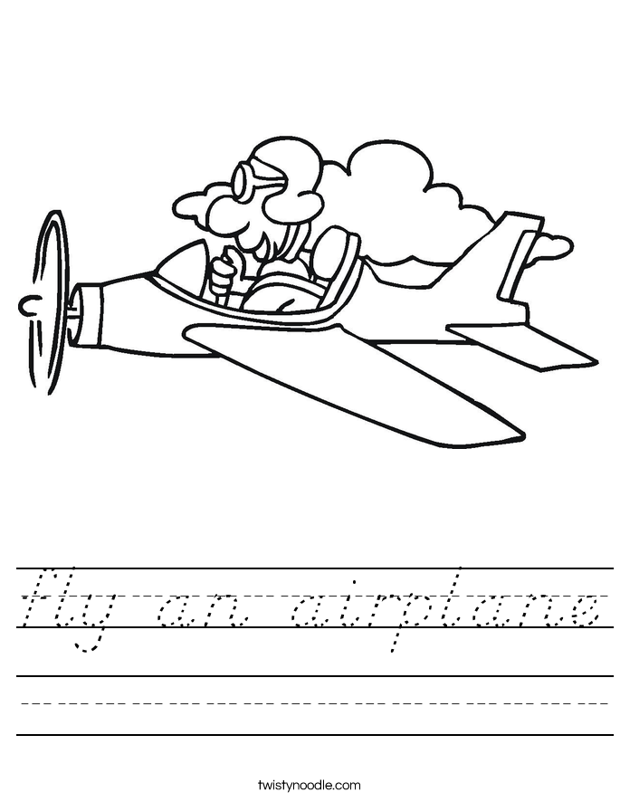 fly an airplane Worksheet