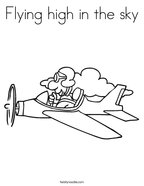 Flying high in the sky Coloring Page