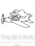 Flying high in the sky Worksheet