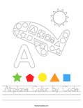 Airplane Color by Code Worksheet