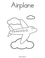 Airplane Coloring Page