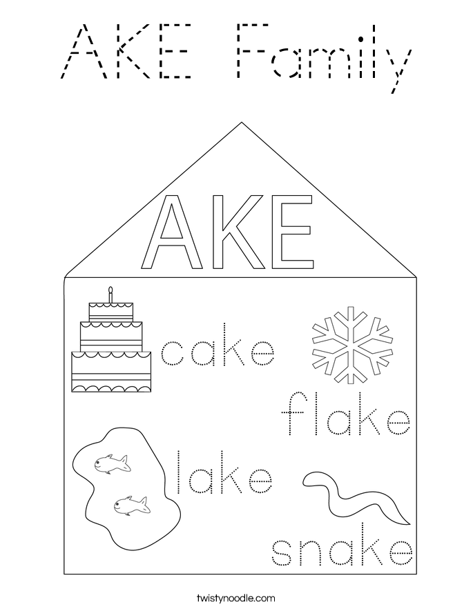 AKE Family Coloring Page