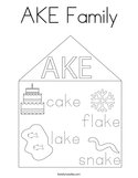 AKE Family Coloring Page