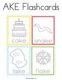 AKE Flashcards Coloring Page