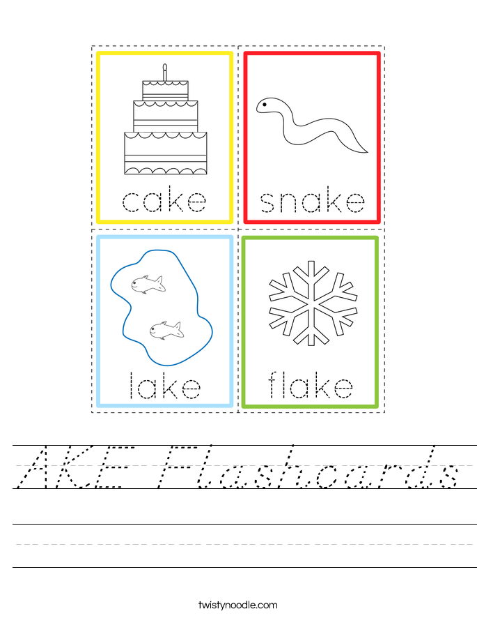 AKE Flashcards Worksheet