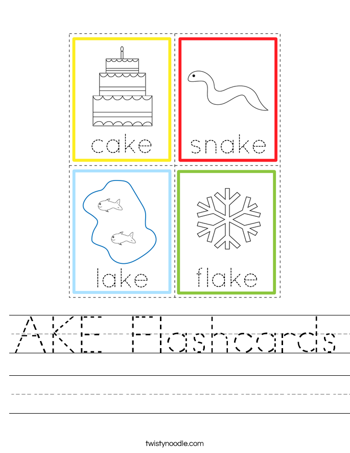 AKE Flashcards Worksheet