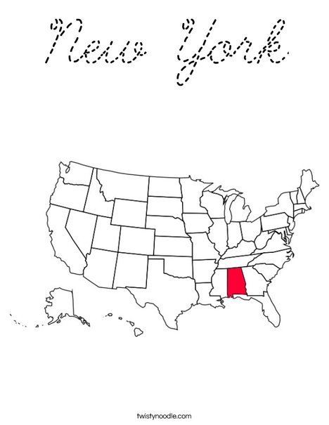 Alabama Coloring Page