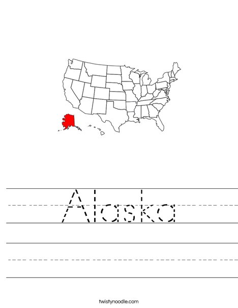 Alaska Worksheet Twisty Noodle Alaska Worksheet Twisty Noodle