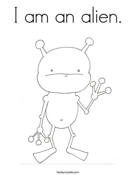 Alien by Melissa Coloring Page
