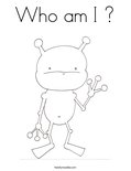 Who am I ?Coloring Page