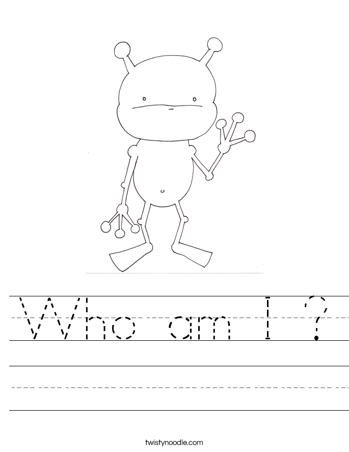 Who Am I Worksheet Twisty Noodle Who Am I Worksheet Twisty Noodle