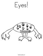 Eyes Coloring Page