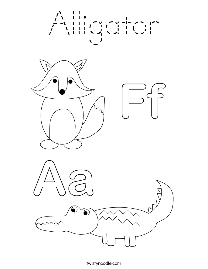 Alligator Coloring Page