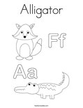 Alligator Coloring Page