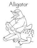 Alligator Coloring Page