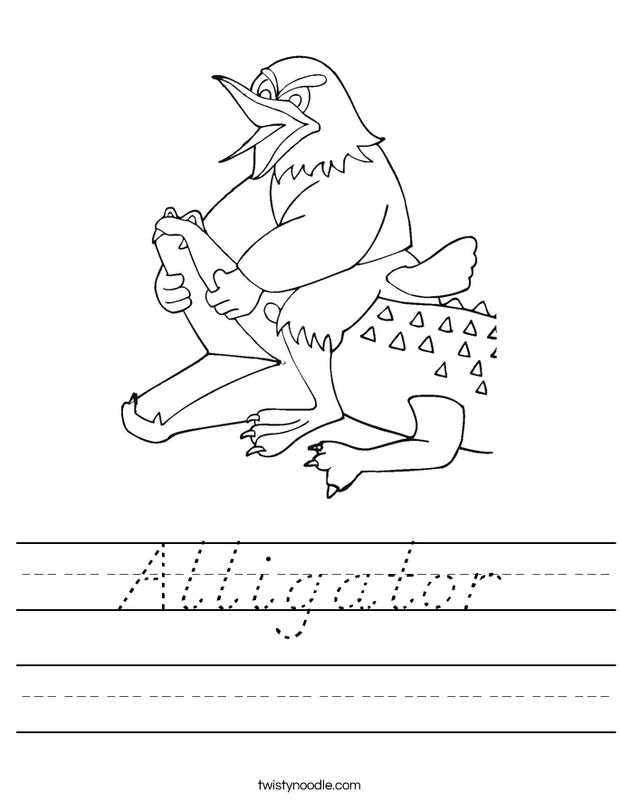 Alligator Worksheet