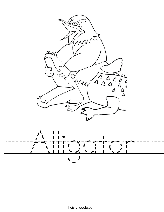 Alligator Worksheet