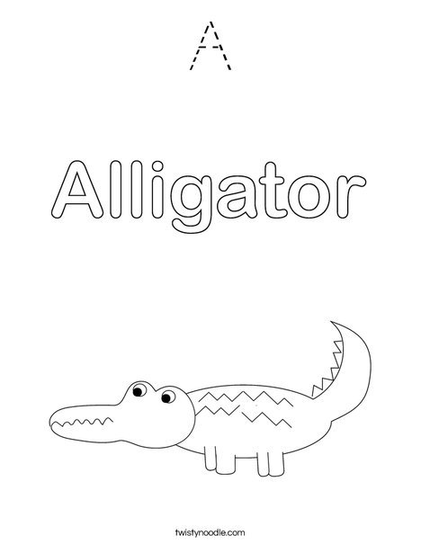 Alligator Coloring Page