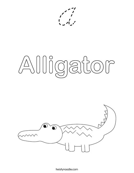 Alligator Coloring Page