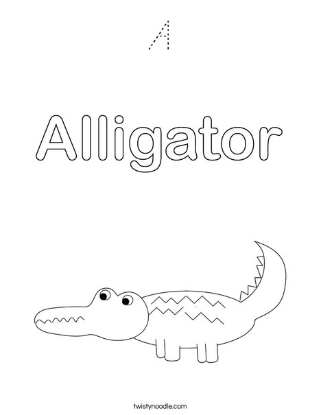 Alligator Coloring Page
