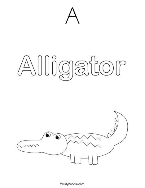 Alligator Coloring Page