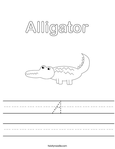 Alligator Worksheet