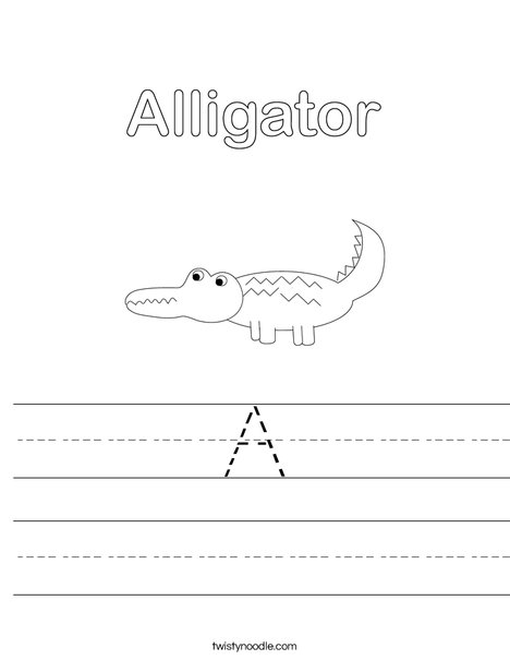 Alligator Worksheet