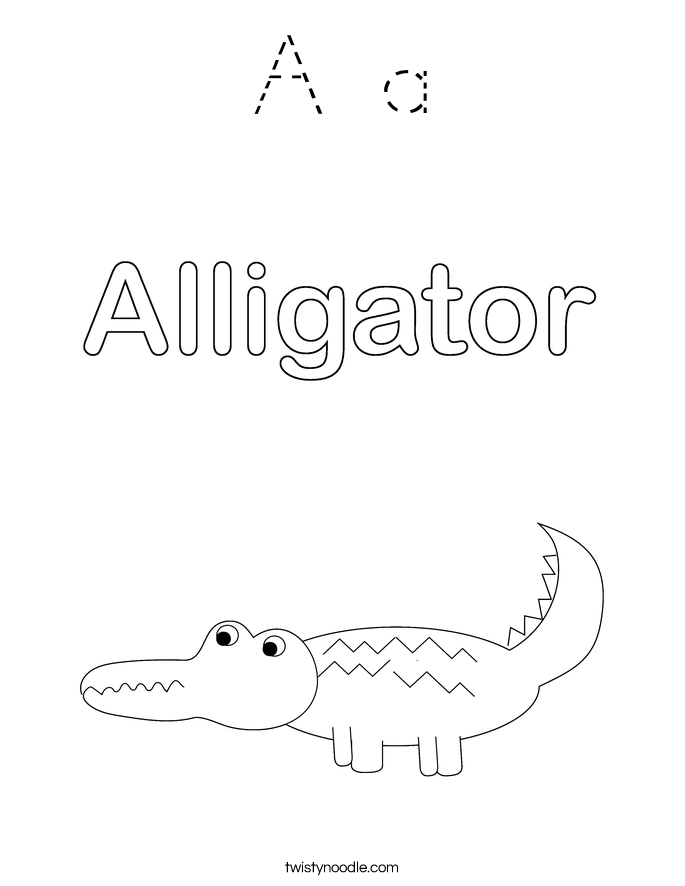 A a Coloring Page
