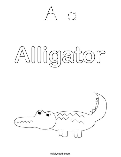 Alligator Coloring Page